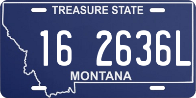 MT license plate 162636L