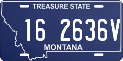 MT license plate 162636V