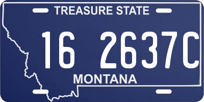 MT license plate 162637C