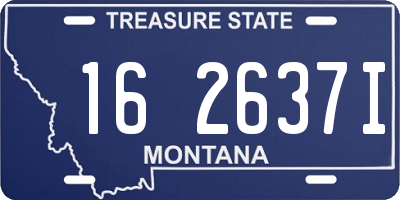 MT license plate 162637I