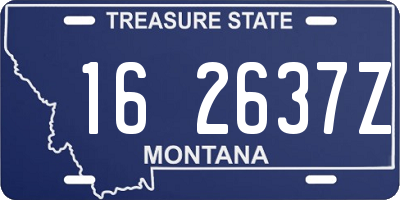 MT license plate 162637Z