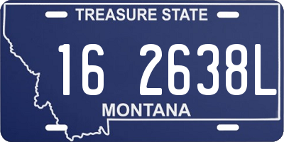 MT license plate 162638L
