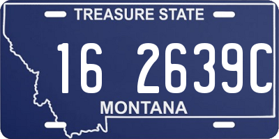 MT license plate 162639C