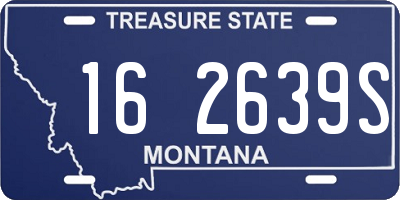 MT license plate 162639S