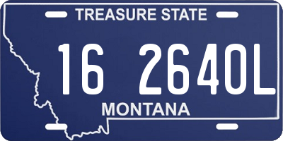 MT license plate 162640L