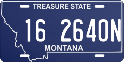 MT license plate 162640N