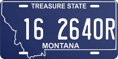 MT license plate 162640R