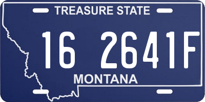 MT license plate 162641F