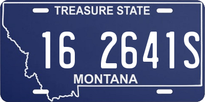 MT license plate 162641S