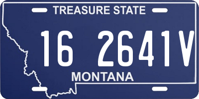 MT license plate 162641V