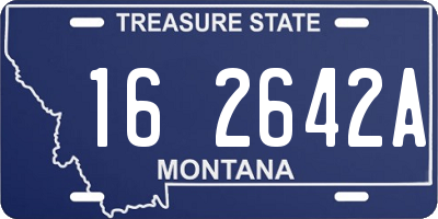 MT license plate 162642A