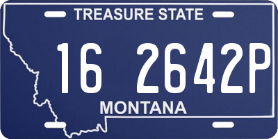 MT license plate 162642P