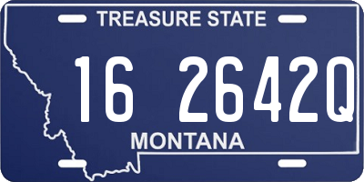 MT license plate 162642Q