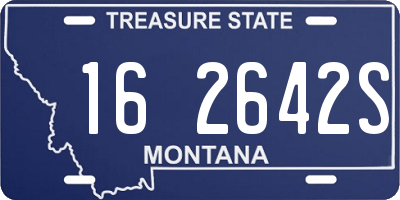 MT license plate 162642S