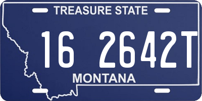 MT license plate 162642T