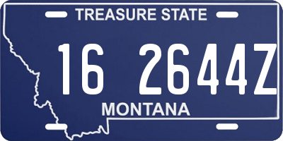 MT license plate 162644Z