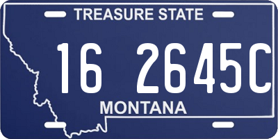 MT license plate 162645C