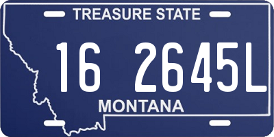 MT license plate 162645L