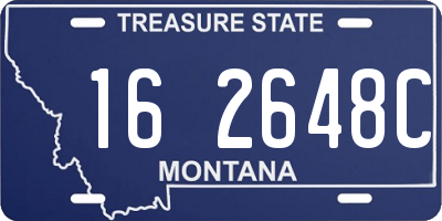 MT license plate 162648C