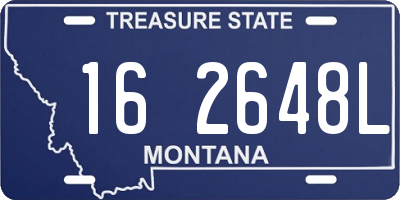 MT license plate 162648L