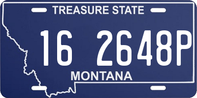 MT license plate 162648P