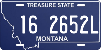 MT license plate 162652L