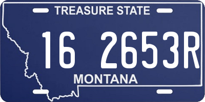 MT license plate 162653R