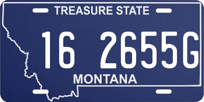 MT license plate 162655G