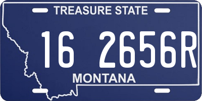 MT license plate 162656R