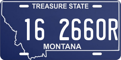 MT license plate 162660R