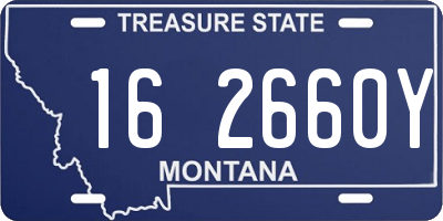 MT license plate 162660Y
