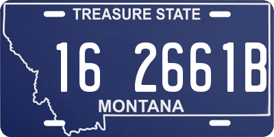 MT license plate 162661B