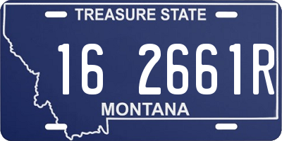 MT license plate 162661R