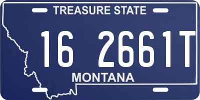 MT license plate 162661T