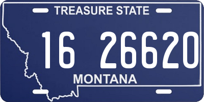 MT license plate 162662O