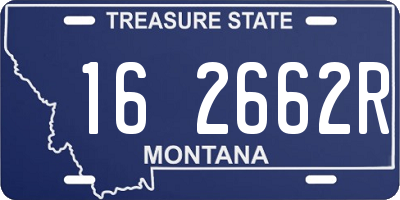 MT license plate 162662R