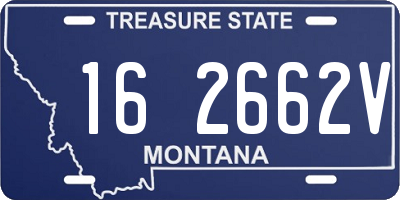 MT license plate 162662V