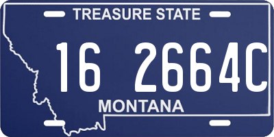 MT license plate 162664C