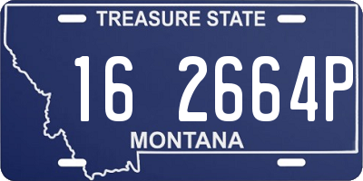 MT license plate 162664P