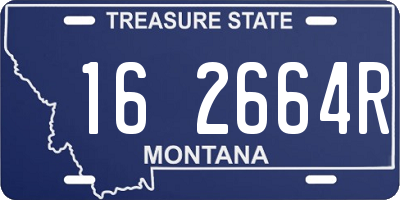 MT license plate 162664R