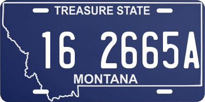 MT license plate 162665A