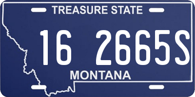 MT license plate 162665S