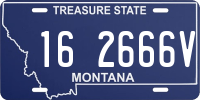 MT license plate 162666V