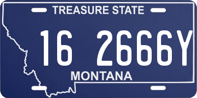 MT license plate 162666Y