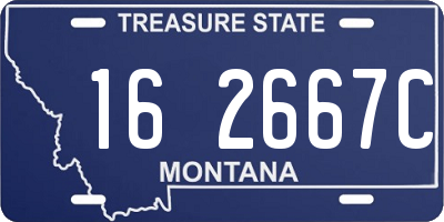 MT license plate 162667C