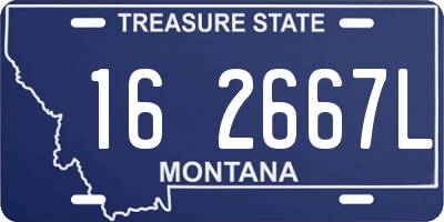 MT license plate 162667L