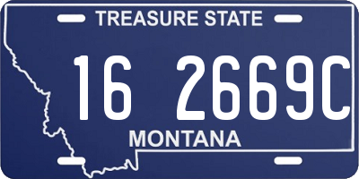 MT license plate 162669C