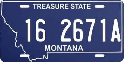 MT license plate 162671A