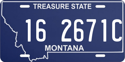 MT license plate 162671C