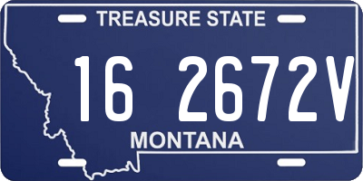 MT license plate 162672V